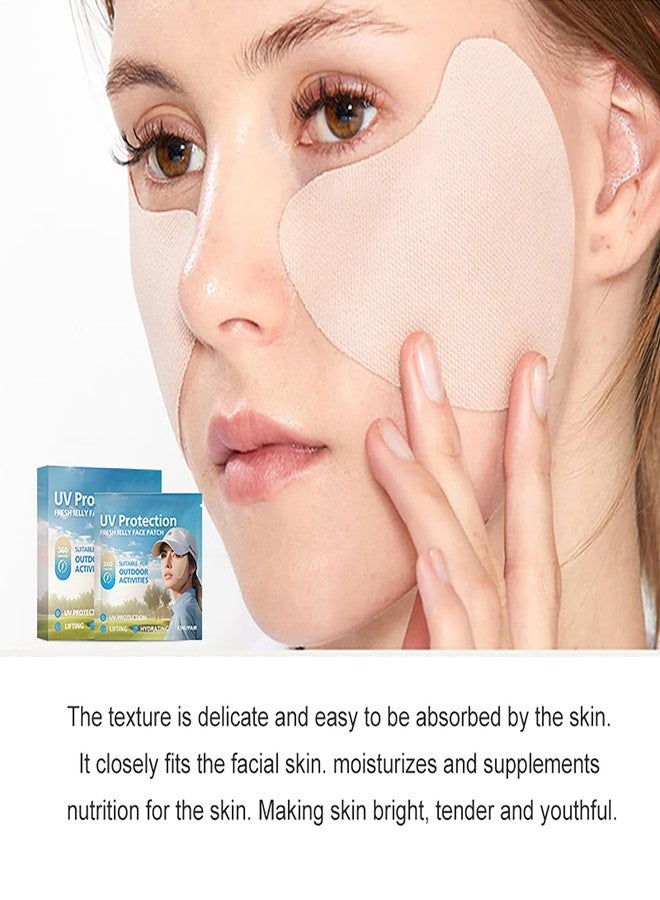 Easilydays UV-Protect Eye Patch, Golf Suncreen Patches Gel Cooling Jelly Eye Mask, Hydration & Lifting Mask for Unisex Outdoor Sports, Korean Skincare Sun Patches for Golf, Hiking, Tennis,5 Pairs - Image 3